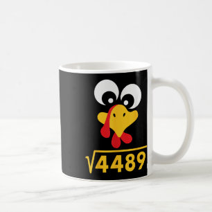 67 Meme Quadratwurzel 4489 Truthahn Erntedankfest Kaffeetasse