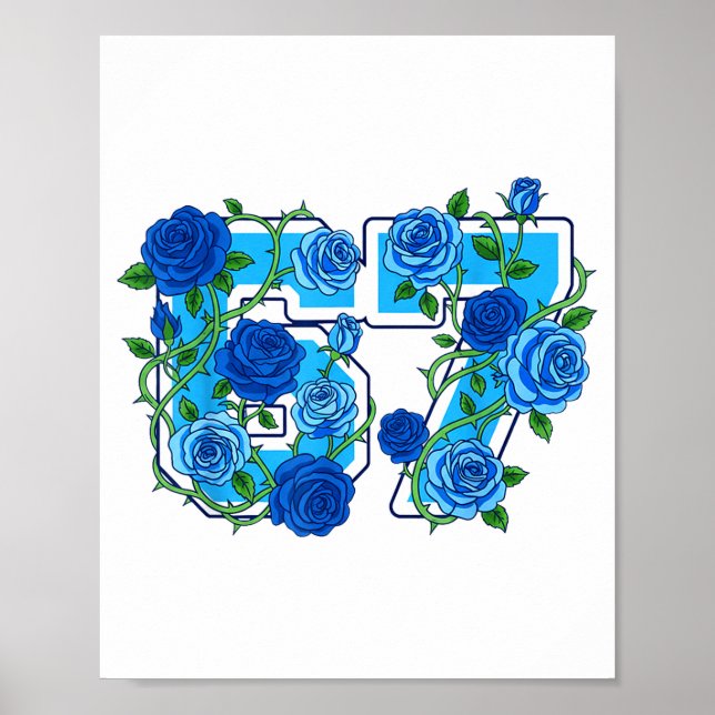 67 Meme-Schul-Wildblumen Blumen Farbige Blumen Poster (Vorne)