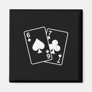 67 Meme Sechs Sieben 6–7 Lustige Spielkarten Magnet