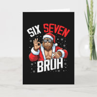 67 Meme Sechs Sieben Bruh Bigfoot Santa 6 7 Lustig
