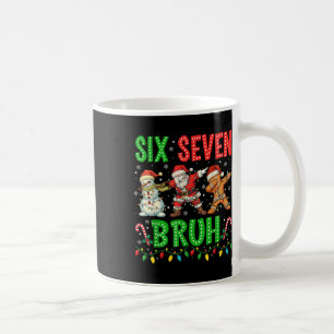 67 Meme Sechs Sieben Bruh Dabbing Santa 6 7 Lustig Kaffeetasse