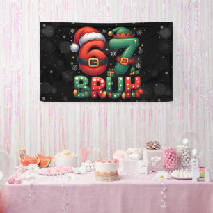 67 Meme Sechs Sieben Bruh Lustiges Weihnachten 6 7 Banner