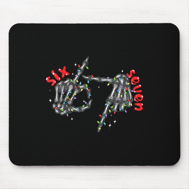 67 Meme Sechs Sieben Für Kinder Frauen Männer Jung Mousepad (Vorne)