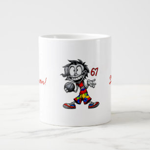 67 Meme! Sechs & Sieben Jumbo-Tasse