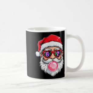 67 Meme Sechs Sieben Nummer 6-7 6 7 Lustiger Santa Kaffeetasse