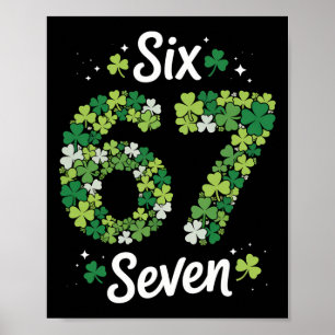 67 Meme Shamrocks St. Patrick's Day 6-7 Kinder Mäd Poster