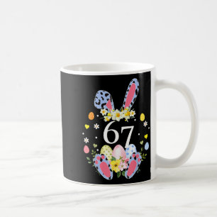 67 Meme Six Seven 6 7 Bunny Leopard Kinder Lustig Kaffeetasse