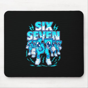67 Meme Six Seven 6 7 italienischer Brainrot Gebur Mousepad
