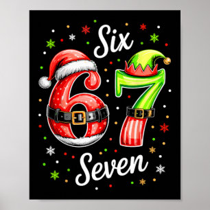 67 Meme Six Seven 6 7 Kinder Frauen Männer Jungen  Poster