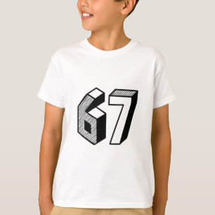 67 Meme Six Seven 6-7 Lustiger Internet-Witz Viral T-Shirt