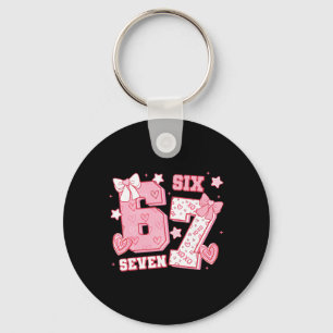 67 Meme Six Seven 6 7 Valentinstage Schlüsselanhänger