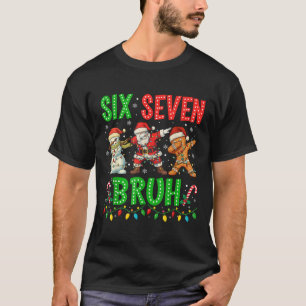 67 Meme Six Seven Bruh Dabbing Weihnachtsmann 6 7 T-Shirt