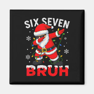 67 Meme Six Seven Bruh Dabbing Weihnachtsmann Lust Magnet