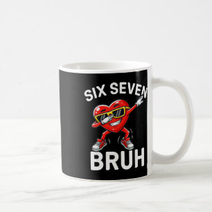67 Meme Six Seven Bruh Herz Dabbing 6 7 Valentinst Kaffeetasse