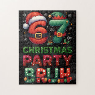 67 Meme Six Seven Bruh Lustiges Weihnachten 6 7 Puzzle