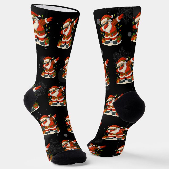 67 Meme Six Seven Bruh Lustiges Weihnachten 6 7 Socken (Gewinkelt)