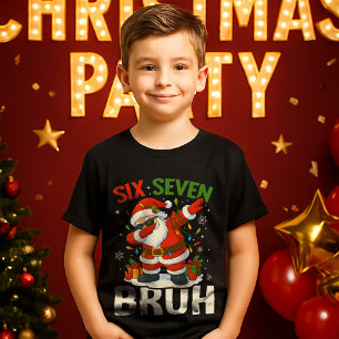 67 Meme Six Seven Bruh Lustiges Weihnachten 6 7 Tri-Blend Shirt