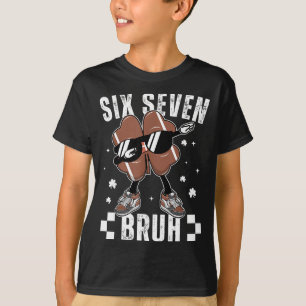 67 Meme Six Seven Bruh Shamrock Fußball St Patric T-Shirt