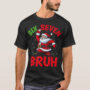 67 Meme Six Seven Bruh Weihnachtsmann Baseball Lus T-Shirt
