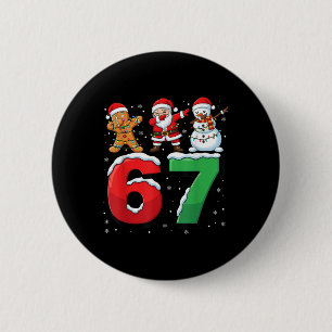67 Meme Six Seven Dabbing Weihnachtsmann 6 7 Lusti Button