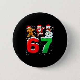 67 Meme Six Seven Dabbing Weihnachtsmann 6 7 Lusti Button