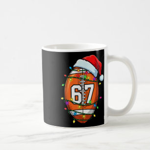 67 Meme Six Seven Fußball Santa Lustiges Weihnacht Kaffeetasse