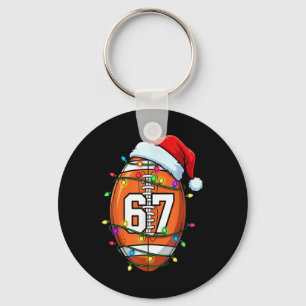 67 Meme Six Seven Fußball Santa Lustiges Weihnacht Schlüsselanhänger