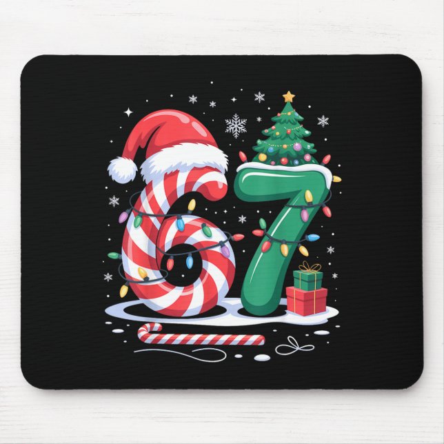 67 Meme Six Seven Kids Women Men Boys Girls Christ Mousepad (Vorne)