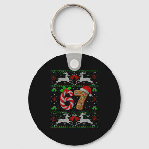 67 Meme Six Seven Lustiges Hässliches Weihnachten  Schlüsselanhänger