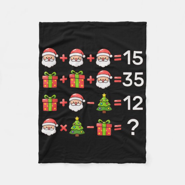 67 Meme Six Seven Weihnachts-Math-Gleichung Xmas L Fleecedecke (Vorderseite)