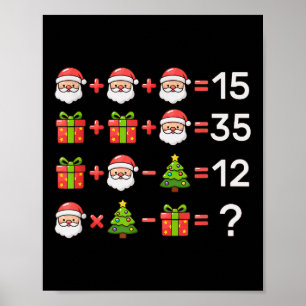 67 Meme Six Seven Weihnachts-Math-Gleichung Xmas L Poster