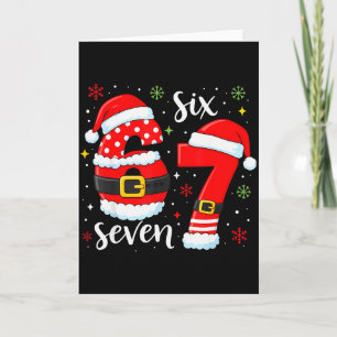 67 Meme Six Seven Weihnachtsmann 6 7 Lustige Weihn Karte