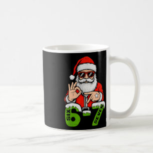 67 Meme Six Seven Weihnachtsmann Lustiges Weihnach Kaffeetasse