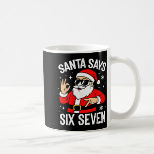 67 Meme Six Seven Weihnachtsmann Lustiges Weihnach Kaffeetasse