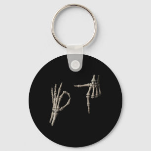 67 Meme Skelett Hand 6 7 Halloween Sechs Sieben Lu Schlüsselanhänger