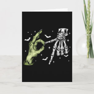 67 Meme Skelett Zombie Hand 6 7 Halloween Sechs Si Karte