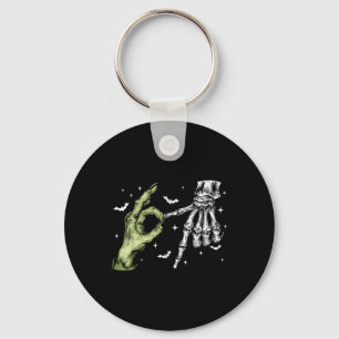 67 Meme Skelett Zombie Hand 6 7 Halloween Sechs Si Schlüsselanhänger