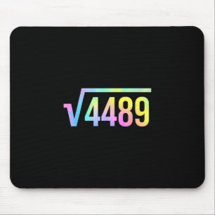 67 Meme Slang Tie Dye Lustig Quadratwurzel 4489 Ma Mousepad