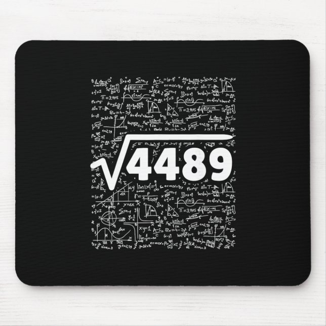 67 Meme Square Root 4489 Do The Math Funny Birthda Mousepad (Vorne)