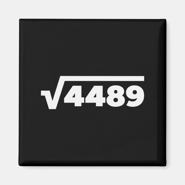 67 Meme Square Root 4489 Six Seven Slang Math Teac Magnet (Vorne)