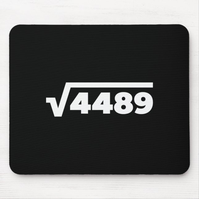 67 Meme Square Root 4489 Six Seven Slang Math Teac Mousepad (Vorne)