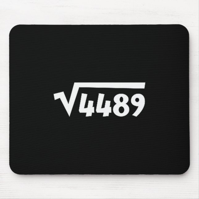 67 Meme Square Root 4489 Six Seven Slang Math Teac Mousepad (Vorne)