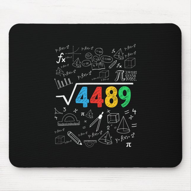 67 Meme Square Root 4489 Slang Six Seven Math Teac Mousepad (Vorne)