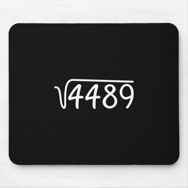 67 Meme Square Root 4489 Teen Six Seven Slang Math Mousepad (Vorne)