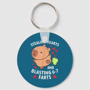 67 Meme stiehlt Herzen Valentinstag Capybara K Schlüsselanhänger