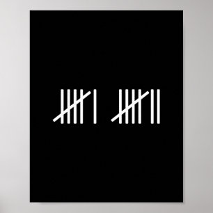 67 Meme Strichliste Zählen Slang 6 7 Brainrot Mi Poster