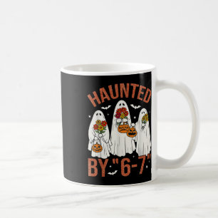 67 Meme süßer Boo Halloween-Kostüm Heimgesucht Kaffeetasse