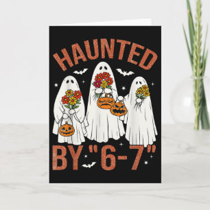 67 Meme süßer Boo Halloween-Kostüm Heimgesucht Karte