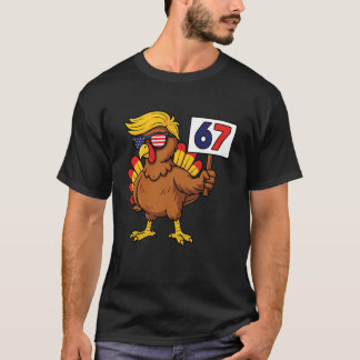 67 Meme Thanksgiving Turkey Day Six Seven Funny Tr T-Shirt