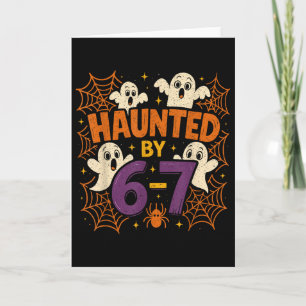 67 Meme Trendiger Halloween Lustiger Six Seven Gen Karte
